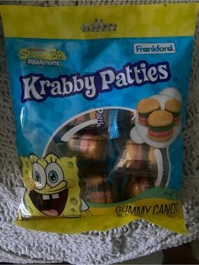 Krabby Patties Gummy Candy - Blue Packaging